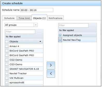 Create schedule 04